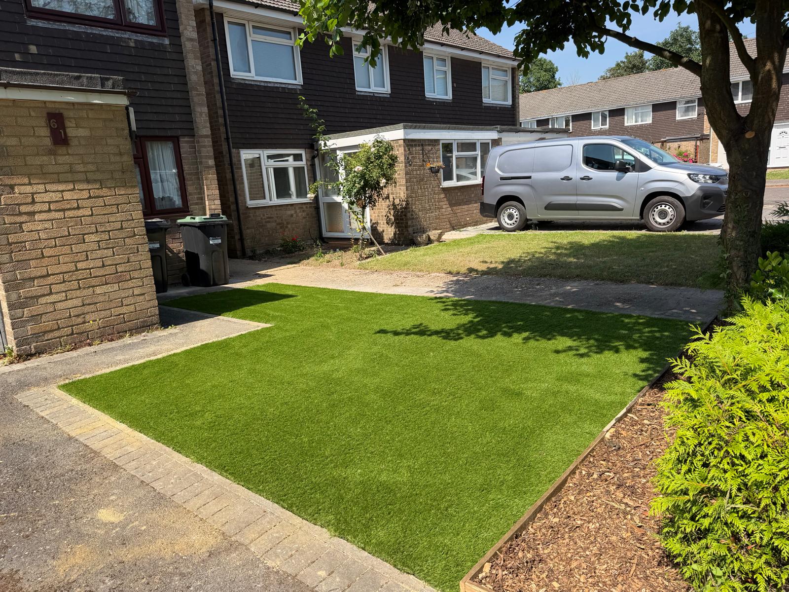 Recent landscaping work in Dibden Purlieu